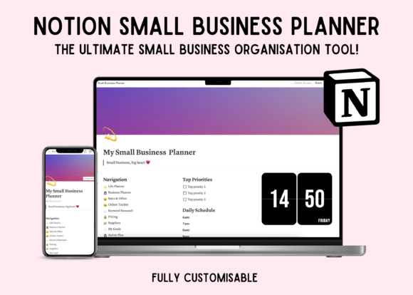 Download Notion Small Business Planner Template - Small business planner Collection