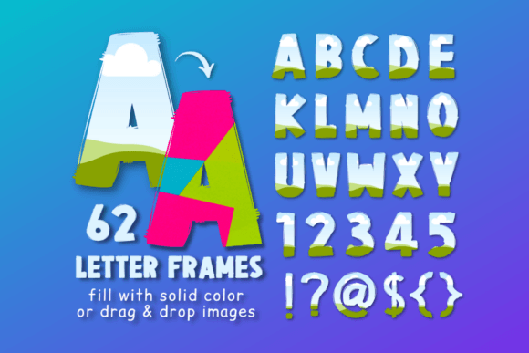 Download Doodle Letters Canva Frames Template 3 - Canva frames template Collection