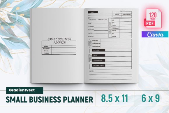 Download (KDP) Small Business Planner Canva - Small business planner Collection