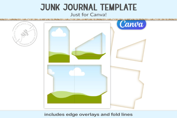 Download Junk Journal Canva Frames Template - Canva frames template Collection