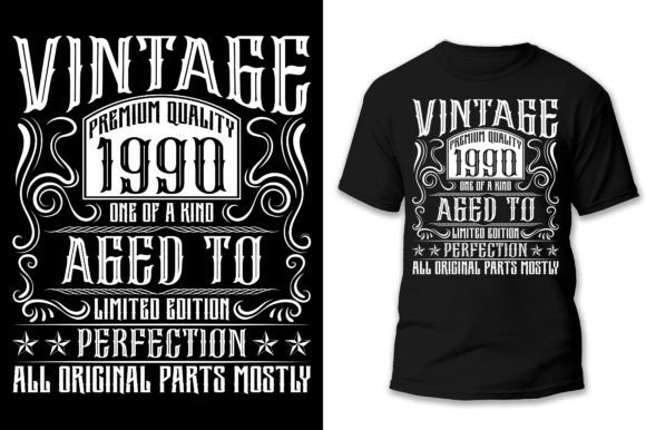 Download Vintage Birthday Custom T-shirt - Premium Resources