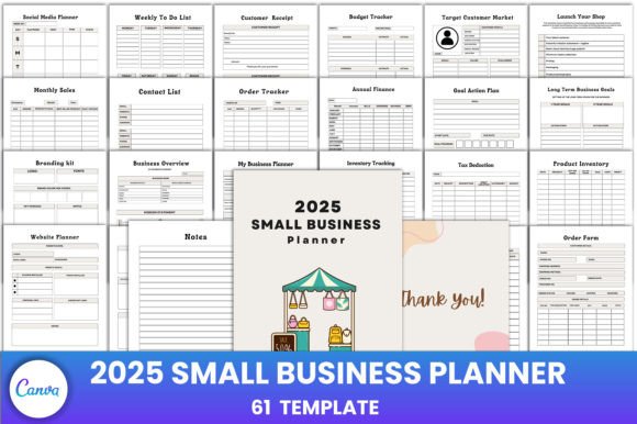 Download 2025 Small Business Planner Canva - Small business planner Collection